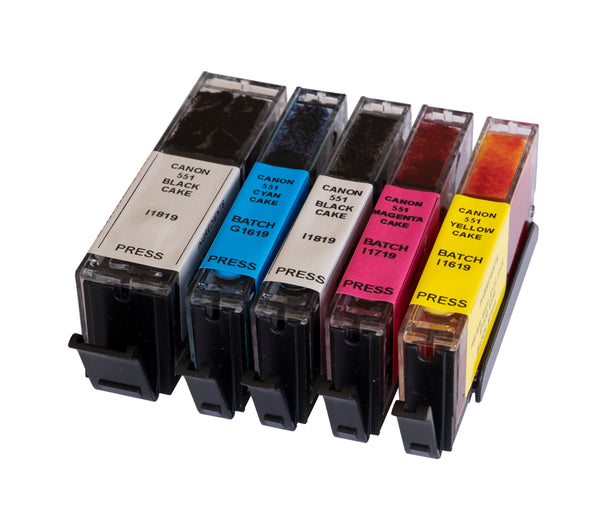 C550 Set Edible Inks Canon Compatible (IP7250 Printer)