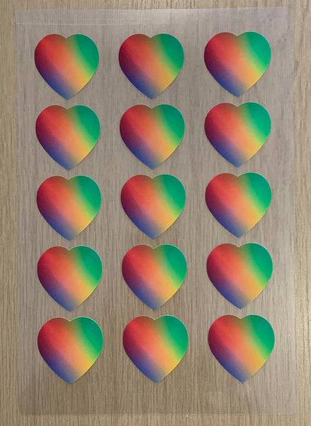 15 Hearts (50mm) (24 sheets)